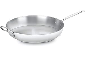 New Cuisinart 14 Inch Stainless Steel Frying Pan