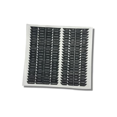 UBL Replacement Legend Stickers for Feniex 4200 Controller (Full Size) - Thumbnail 2