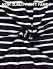 Gemulate Women's Striped Top Long Sleeve Plus Size Wedding Top UK - Black White Stripe, XL #2