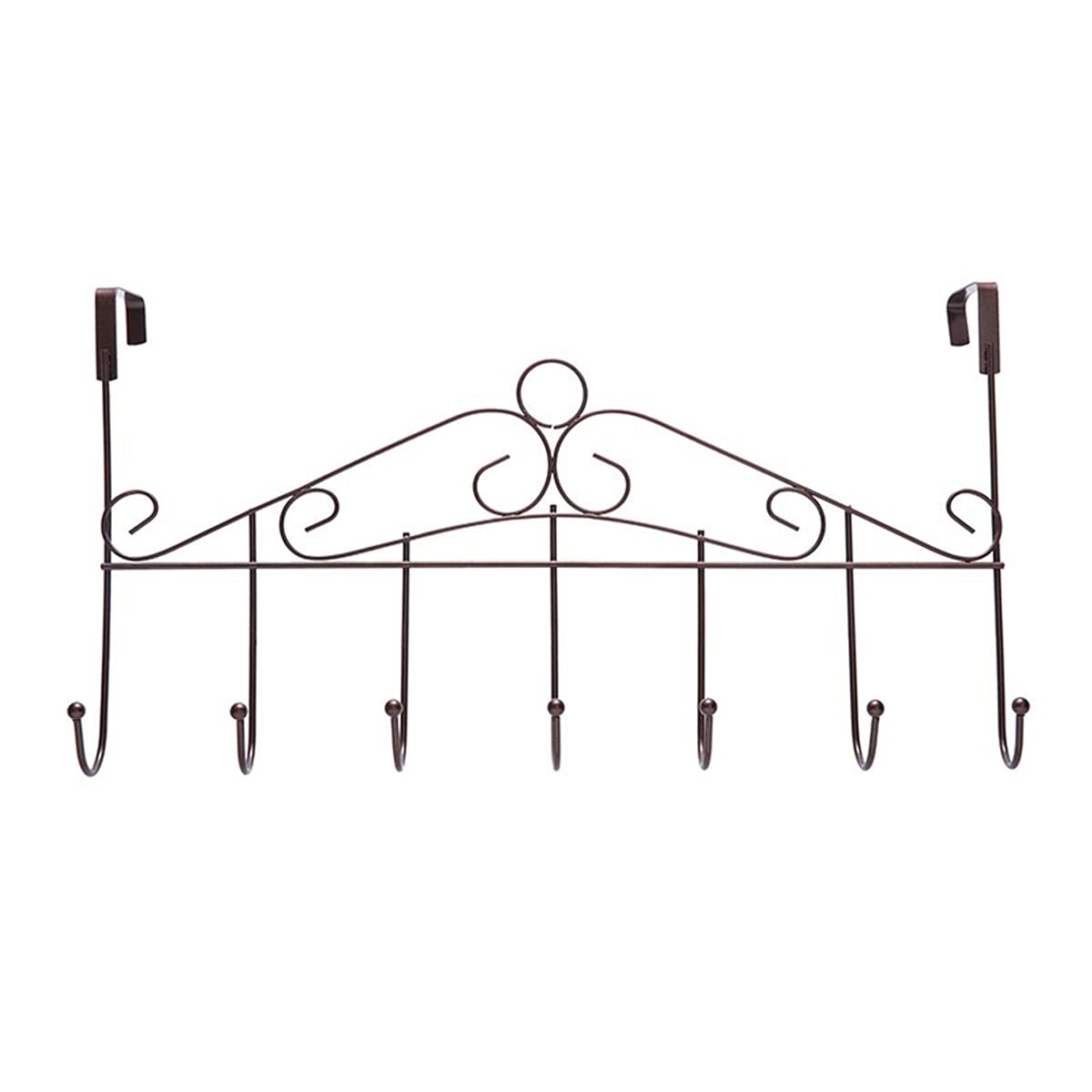 IXMLDAXD Coat rack， with 7 Hooks,Metal Towel Hook,Decorative Clothes,Hanging Storage Rack for Hat,Coats,Purses,Scarves