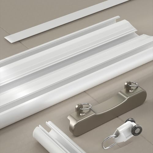 Rail rideau double de plafond 183 cm blanc qualité hôtel - 6