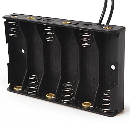 Argerrant 20 STKS 6 AA Batterij Houder Plastic Container Batterij Opbergdoos AA Met DC Plug 5,5 * 2,1 mm Verlenglijn 150… - Afbeelding 3