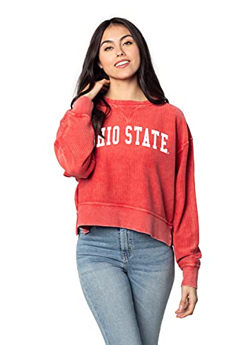 Image of chicka-d NCAA womens Corded Boxy Pullover