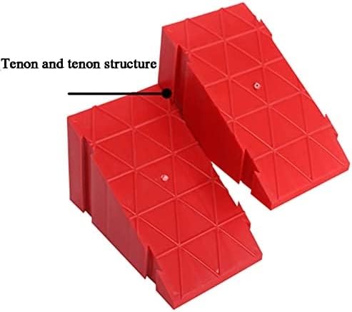 MKYOKO Bordsteinrampe, TüRschwellenrampe, Auto Rampe, Treppenrampe, 12×12×20cm, for TüRen, Einfahrten, Gehwege, Auto, Roller, Fahrrad (Size : 12x16x25cm/4.7 * 6.3 * 9.8in)