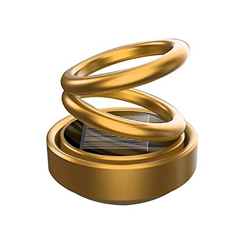Image of AutoBizarre Solar Powered Rotating Golden Solar Perfume Car Air Freshener Car Dashboard Accessory for Car Interior Decoration for All Cars