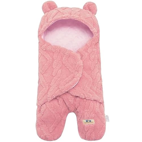 BlueSnail Comfortable Swaddling Blanket,Breathable and Soft Newborn Receiving Blanket (Pink)
