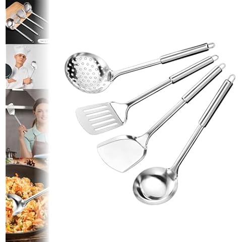 100% Pure Titanium Spatula Set for Cooking Cover