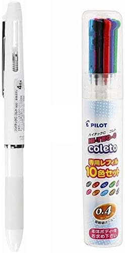 Pilot Cuerpo multi-bolĂgrafo Hi-Tec-C Coleto 500 Cuerpo blanco (LHKC-50C-W) + 0.012 in Recambio 10 colores Set (LHKRF1SC310C) Pilot Cuerpo multi-bolĂgrafo Hi-Tec-C Coleto 500 Cuerpo blanco (LHKC-50C-W) + 0.012 in Recambio 10 colores Set (LHKRF1SC310C)