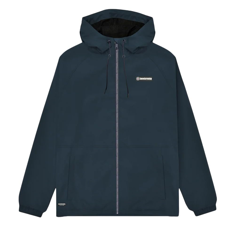 Lambretta Mens Ripstop Hooded Harrington Jacket - Navy - XL