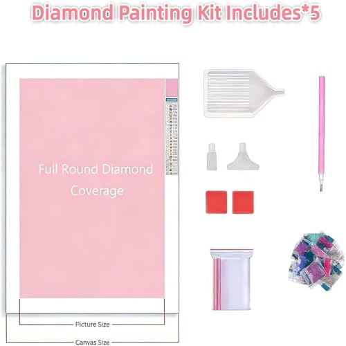 Broderie diamant 5D Mefooge pour salon moderne : grand format 5 pièces motif lotus F679 - 6