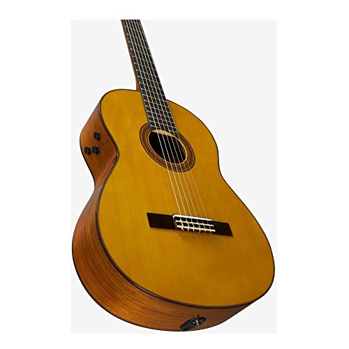 Image of Yamaha CG-TA Nylon String TransAcoustic Guitar with Chorus and Reverb, Classical, Vintage Tint | Transacoustic Reverb and Chorus, Solid Engelmann Top, Ovangkol Back and Sides, 650mm Scale, 52mm Nut