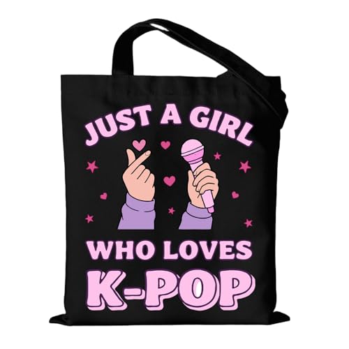 Bolsa tote Kpop para mujer y niñas miniatura 1