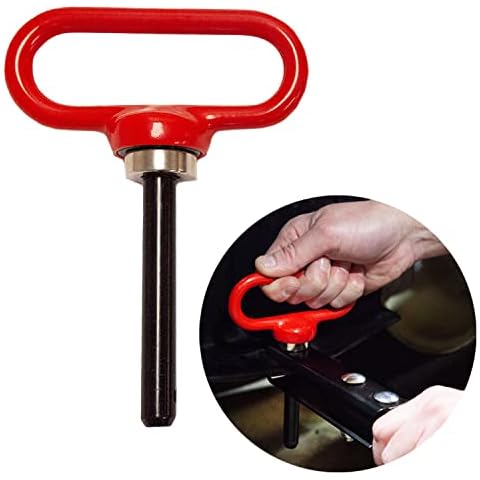 Brinly MHPK-12BH Extra-Strong Quick Connect Magnetic Hitch Pin for Tow-Behind Tractor and Riding Lawnmower Attachments and Lawn Trailers with 1/2" Diameter - Lifetime Limited Warranty Cover