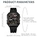 Imagen de TICKEEN Reloj para Hombre Reloj Deportivo Digital Reloj Rectangular con Esfera Grande Relojes Impermeables con Alarma Cuenta atrás Cronómetro Luz Militar Reloj de Pulsera Multifuncional