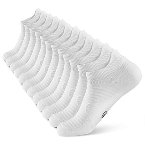 Compression Running Socks For Men and Women (6 Pairs), Ankle Socks with Arch Support, No Show Athletic Socks Low Cut for Running, Cycling, Golf