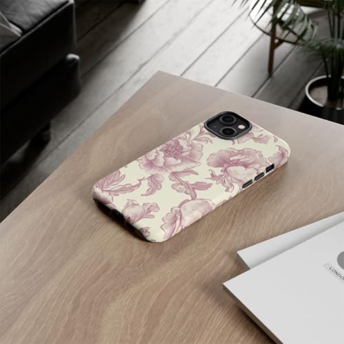 Coque rigide mate iPhone 14 Plus bordeaux chic pour le bureau - 4