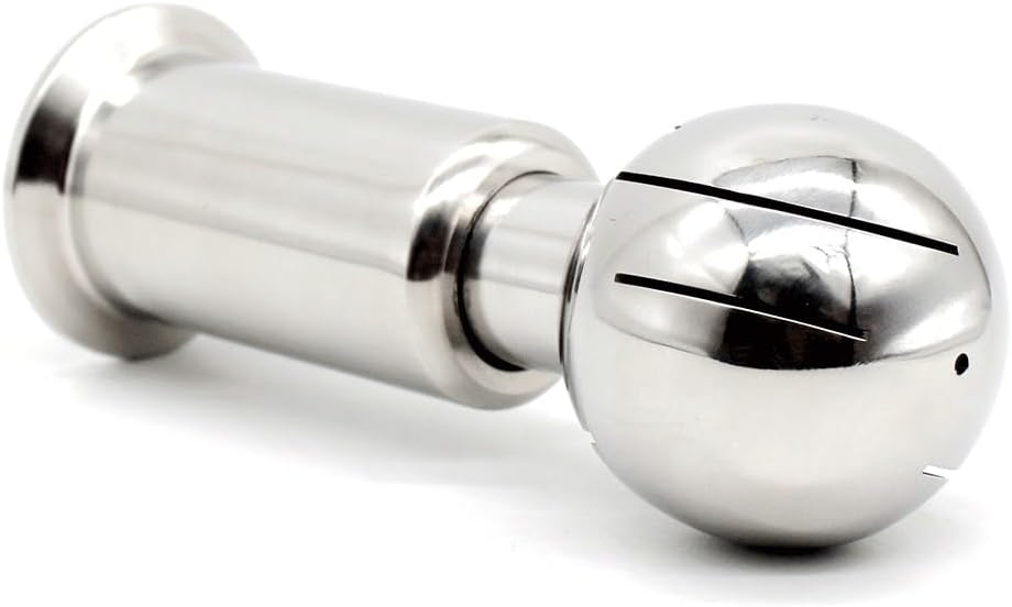 1pc 1.5" Tri Clamp SUS304 Stainless Steel Rotary Spray Cleaning Ball for Efficient Tank Cleaning in Pharmaceutical