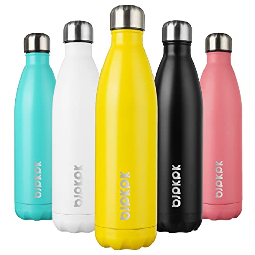 Image of BJPKPK 25 oz Insulated Water Bottle, Stainless Steel Flask, Leak Proof