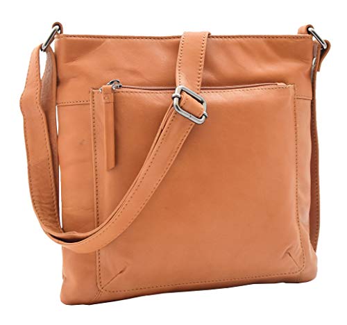 Sac à bandoulière en cuir souple véritable pour ne plus manquer de place au quotidien