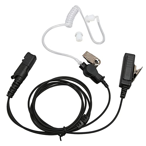 ERYUE Auricular Walkie Talkie, Auriculares de Tubo Acústico para XPR3000 XPR3300 XPR3300e XPR3500 con de Acero Inoxidable, Adecuado para Seguridad Militar de la Policía, Auriculares