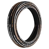 Flexible Hydraulic Hose - 1/2' x 100 ft, 4000 PSI, Rubber with 2 Wire Braid, -20C to 140C