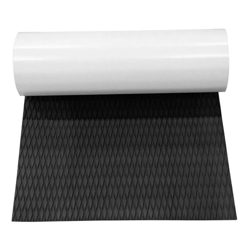Tampon de traction de planche surf EVA noir mat résistant 47x12 pouces - 3