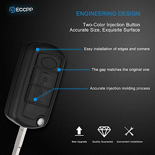 Eccpp For Lr3 Key Fob Uncut 315Mhz Keyless Entry Remote Flip For Land Rover Discovery/Range Rover/Range Rover Sport (Pack Of 2) #TOP2