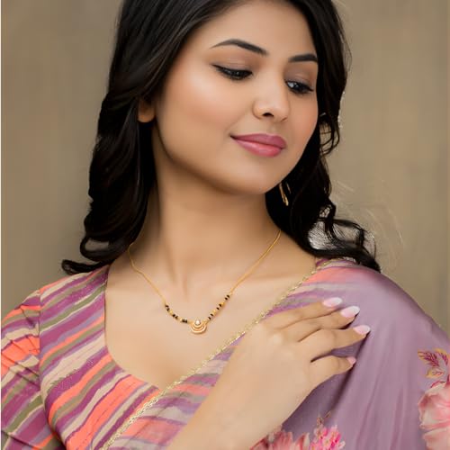 Image of 1 Gram Gold Plated Mangalsutra for Women Stylish Gift for Wife Daily Wear