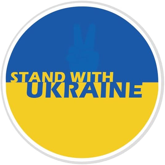 Officially Licensed Original ArtworkUKRAINE BUTTON - Official Ukraine National Flag Button Badge Brooch