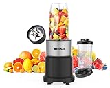 Personal Blender for Shakes and Smoothies, 2 Large 20oz Cups Included, 6 Sharp Blades, Blends Ice, Portable Frozen Blender, 800Watt Peak Blending