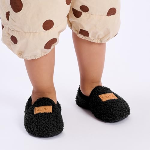 Image of ANLUKE Kids Toddler Slippers Boys Girls Indoor House Shoes Non-Slip Slippers Socks Outdoor Warm Walking Shoes