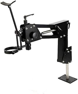 Micro Inlaid Mirror Spring Stand Multi-Directional Microscope Binocular Stereo Zoom Micro Inlaid Mirror Spring Bracket Micro-Setting Microscope Jewelry Making Tool (Only Standï¼ˆ77mmï¼‰)