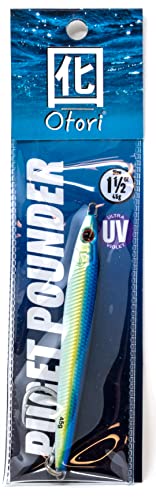 Otori Puget Pounder Jig, SL15-6, Blue/Yellow White Glow UV Paint, 45g/1.5oz