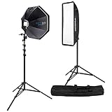 Westcott Rapid Box Switch 2-Light Photography Speedlite Kit with Interchangeable Light Mounts Beauty Dish and Carry Case