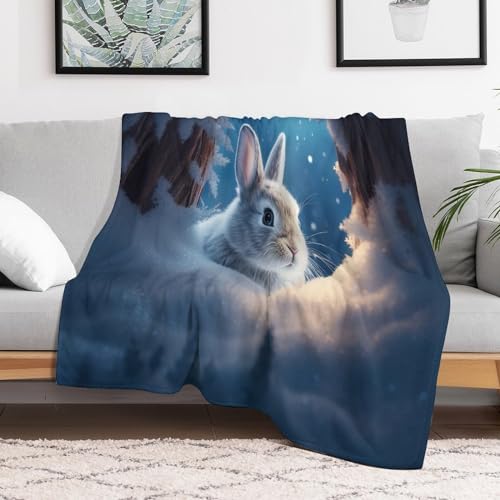 Manta de forro polar de conejo suave y cálida para cama y sofá de salón de 100 x 130 cm 3