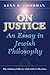 On Justice: An Essay in Jewish Philosophy (Littman Library of Jewish Civilization)