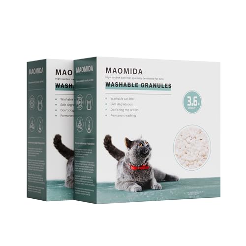 MAOMIDA 7.2pounds Washable granules can be Used Instead of Cat Genie