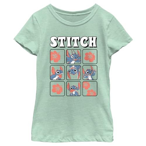Disney Girl's Lilo & Stitch Tropical Portraits T-Shirt