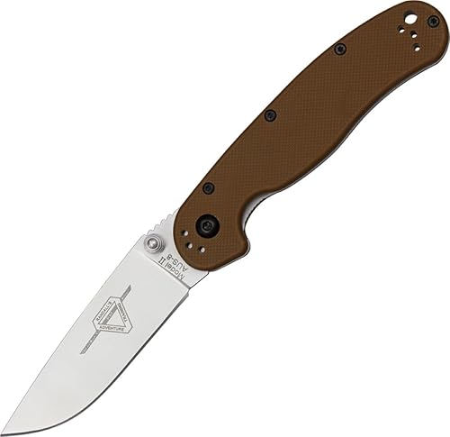 Ontario Knife Company - Cuchillo plegable Rat II Coyote Brown