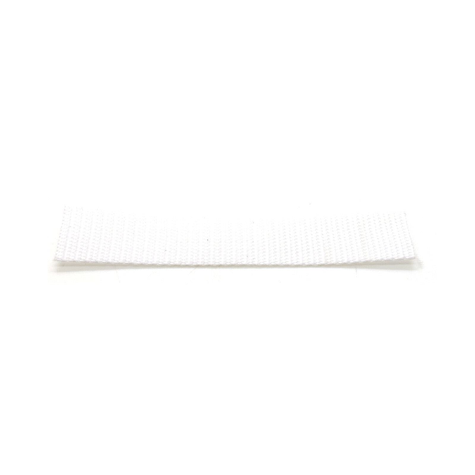 2 metres of 40 mm / 1.57 in White [101] Heavy Duty Polypropylene Webbing Strap Tape for Rucksack, Backpacks, Luggage/Cargo Strapping, Belts