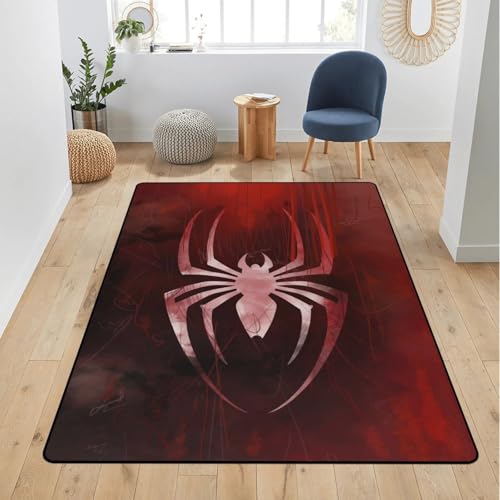 Tapete decorativo 2' x 3' diseño araña blanca miniatura 1