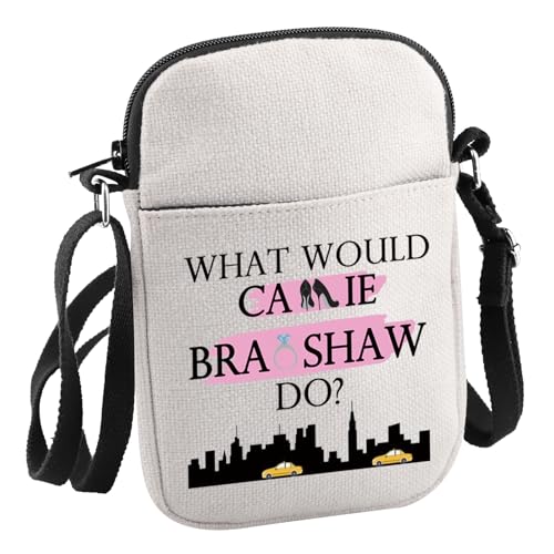 Romantic Comedies TV Series Inspired Gift What Would Carrie Bradshaw Do Crossbody Bag Carrie Bradshaw Fan Merch (What Would Car-rie C Bag)