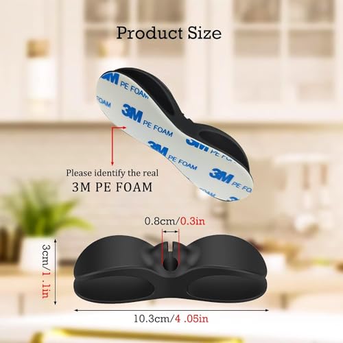 Image of Cord Organizer for Kitchen Appliances, 6 Pack Black Appliance Cord Organizer, Cord Wrapper, Cord Keeper, Cord Holder for Appliances Stick on Kitchenaid Mixer, Coffee Maker, Pressure Cooker