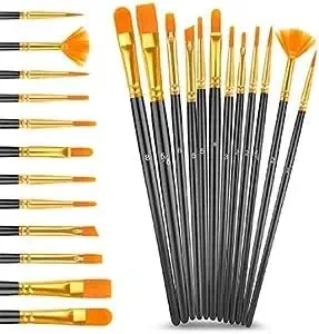 ECLET Art Brush Set for Artists, Painting Brushes Set of 12 Professional Round Pointed Tip Nylon Hair Artist Acrylic Paint Brush for Acrylic/Water Colour/Oil Painting Item 40