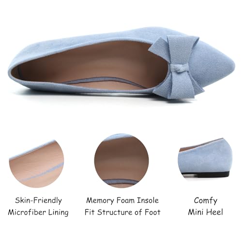Image of SAILING LU Women's Bow-Knot Pointed Toe Ballet Flats