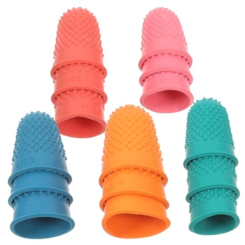 La Mejor Selección de Dedales - solo los mejores. 47 CATIEBYE 15 De Goma Para Dedos Dedales De Dedales De Silicona Humedecedores De Dedos Para Clasificar Papel