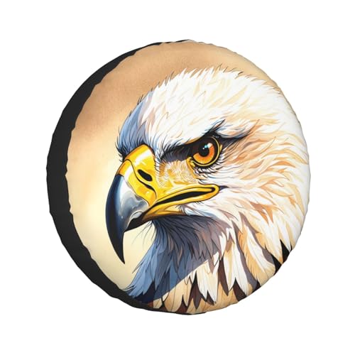 Image of Eagle Spare Tire Cover Wheel Protector Weatherproof Wheel Cover Universal Decorative Accessories for Camper RV SUV Travel Trailer 17 inch