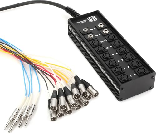 Pro Co SMA1204FBQ-50 StageMaster 12x4 Stage Snake with 1/4 Inches Returns - 50 Feet