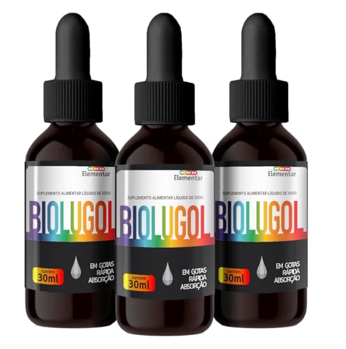 BIOLUGOL - Iodo, Iodeto de potássio, Selênio, em gotas - 30ml (3)