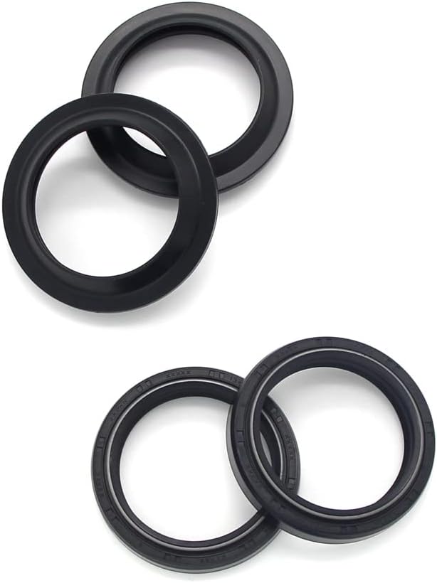 Front Fork Shock Oil Seal Dust Seal Fork Seal Set Size model 41MMx53MMx8MM for Yamaha MT-07 MT-09 YP400 XVS400 XVS650 XVS950 XVS1100 XVS1300 FZ400 XVS950 SCR950 XVS950